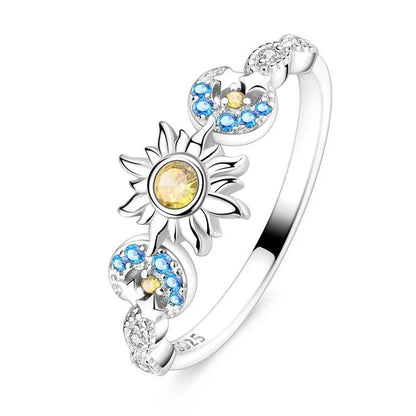 925 Sterling Silver DIY Ring – 28 Designs | Heart, Bow, Sun, Moon, Star, Flower & Crown