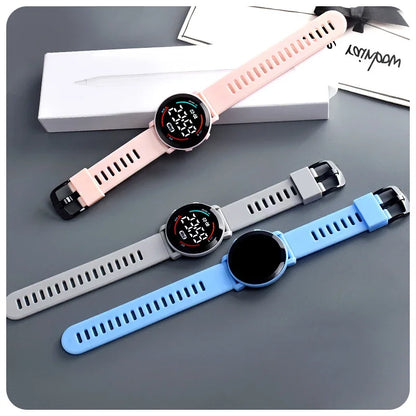 Children's Watches Fashion Digital Watches for Kids Waterproof Sport LED Electronic Wristwatch Simple Boys Girls Student Clock - BeeTrendyShop.COM