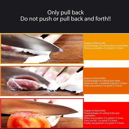 4-Segment Knife Sharpener – Multifunctional Portable Non-Slip Kitchen Sharpening Tool