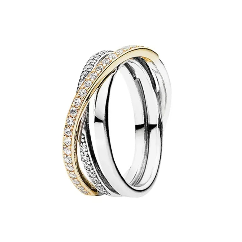 New Ring Original 925 Sterling Ring Heart Bow Sun Moon Star Flower Crown For Women Mother's Day Valentine's Day Gift DIY Jewelry