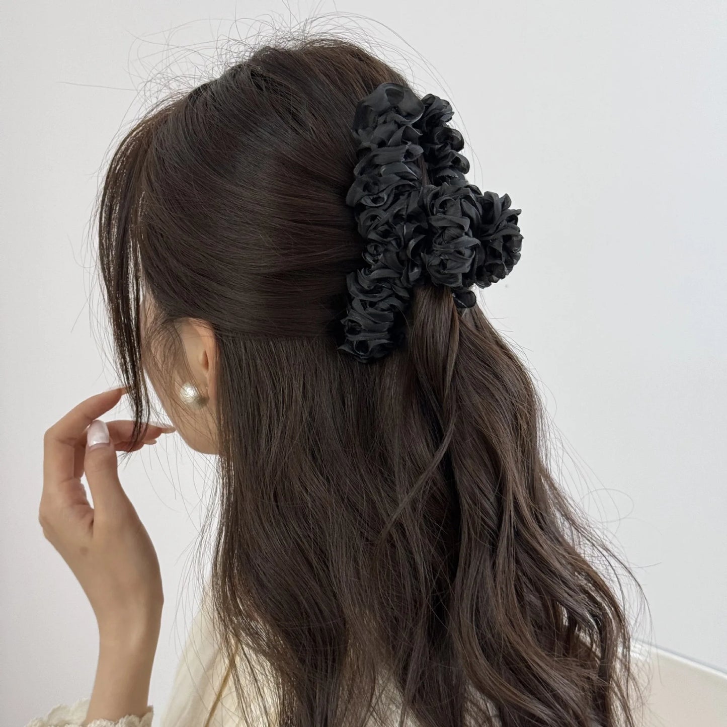 Large Vintage Hair Claw Clip – Elegant Fascinator for Women & Girls