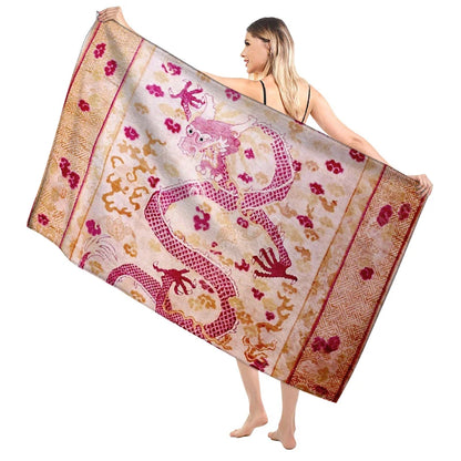 Quick-Dry Microfiber Beach & Bath Towel – Lightweight, Super Absorbent