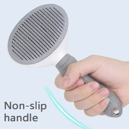 Self-Cleaning Pet Brush – Dog & Cat Grooming Comb