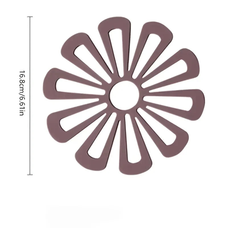 Silicone Heat Insulation Mat – Anti-Scalding Non-Slip Kitchen Coaster for Hot Pots, Bowls & Cups