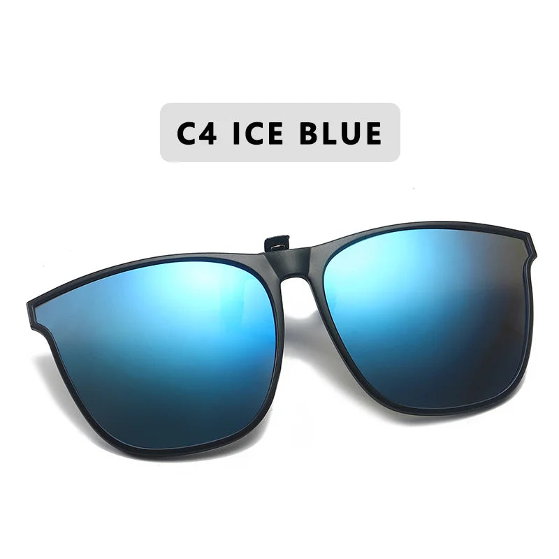 Polarized Clip-On Sunglasses – Night Vision Anti-Glare Driver Goggles for Men