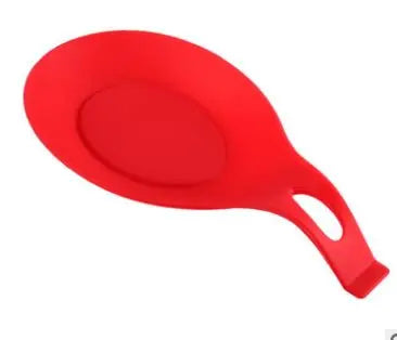 Silicone Spoon Holder Rest Pad – Heat Resistant Kitchen Utensil & Spatula Tray Insulation Mat