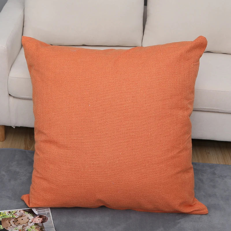 Large Soft Sofa & Bed Backrest Cushion Cover 80CM – Solid Color Washable Huge Pillow Case Protector
