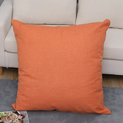 Large Soft Sofa & Bed Backrest Cushion Cover 80CM – Solid Color Washable Huge Pillow Case Protector