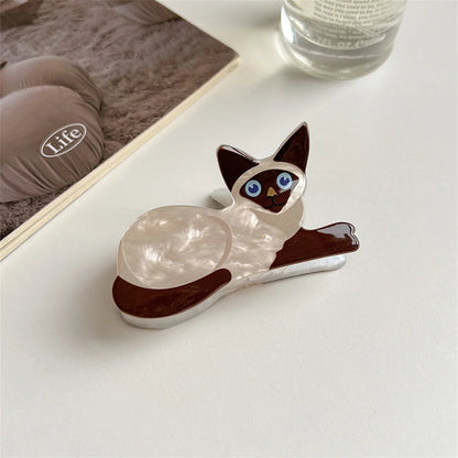 Cartoon Cat Hair Claw Clip – Cute Kids Hairpin for Girls (Party & School Gift)