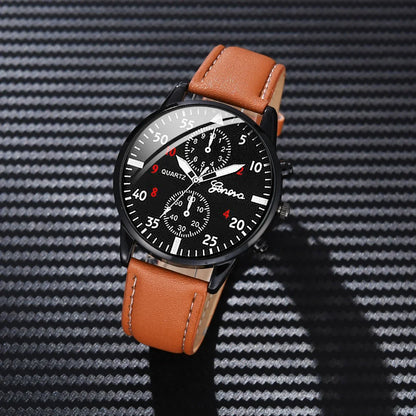 Watches for Men Reloj Hombre Fashion Retro Business Hand Watch Leather Watches Quartz Wristwatch Clock Gift Relogios Masculino - BeeTrendyShop.COM