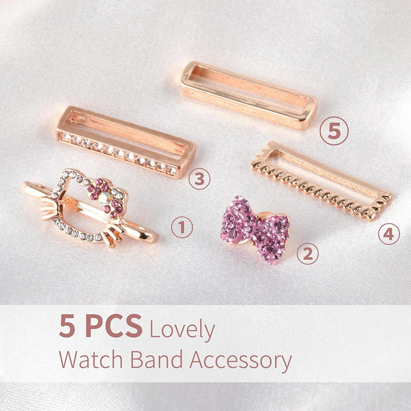 Stylish & Whimsical: Decorative Cartoon-Inspired Watch Strap Buckles & Ornamental Loops for Trendy Accessorizing