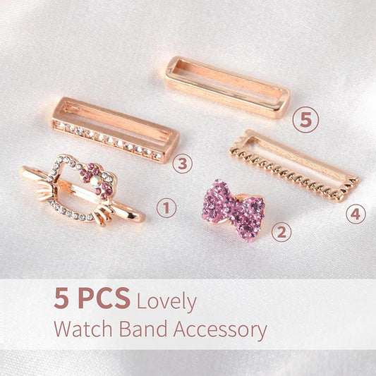 Stylish & Whimsical: Decorative Cartoon-Inspired Watch Strap Buckles & Ornamental Loops for Trendy Accessorizing