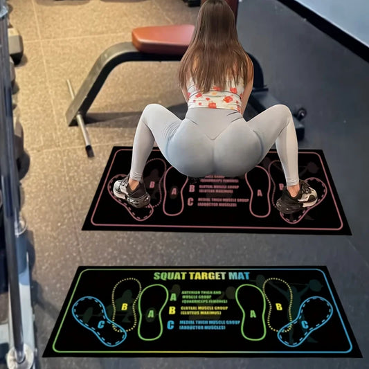 Non-Slip Squat Mat – Durable Two-Color Exercise Mat for Home & Gym Workouts