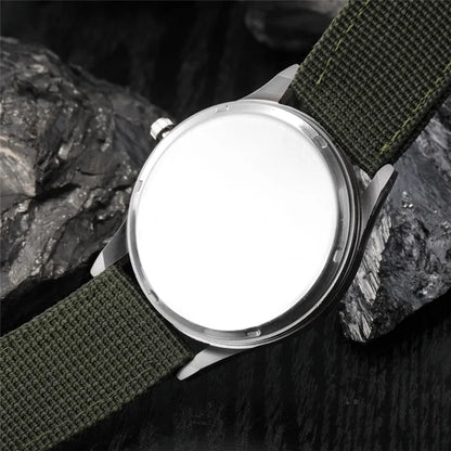 1pc / lot Cheap Watches For Men Fashion Nylon Band Military Army Sports Date Quartz Watch Erkek Barato Saat Reloj Hombre Black - BeeTrendyShop.COM