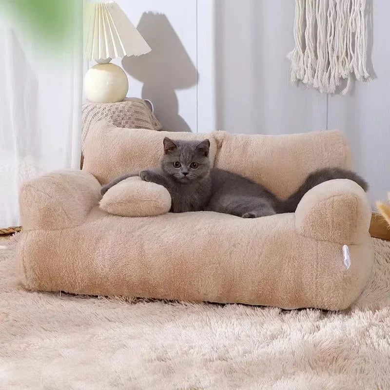 4-Season Removable Pet Sofa Bed - Extra Large Washable Bed for Cats & Dogs