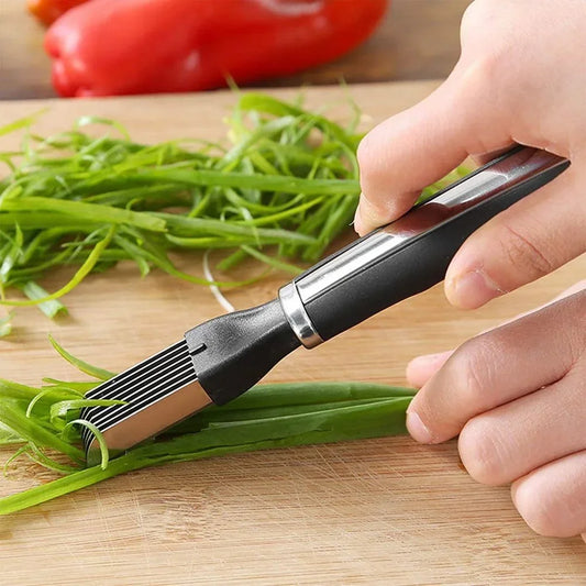 Multifunctional Chef Knife Stainless Steel Vegetable Cutter Onion Grater Shredding Tool Kitchen Gadget for Home Cooking