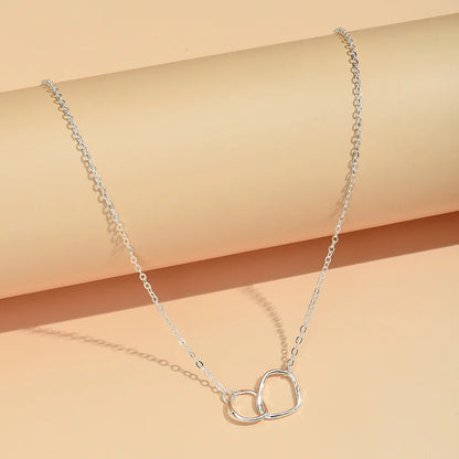 Geometric Round Choker Necklace Set – Rhinestone Zinc Alloy Women’s Jewelry