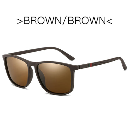 Men's Polarized Sports Sunglasses – UV400 Mirror Square Fishing Eyewear