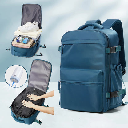 Vacuum Compression Backpack Travel Bag for Men – Space-Saving & Lightweight