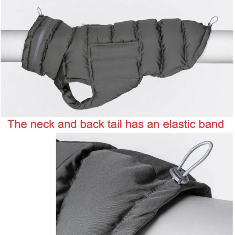 Waterproof & Warm Winter Jacket for Dogs & Cats - Insulated Down Vest