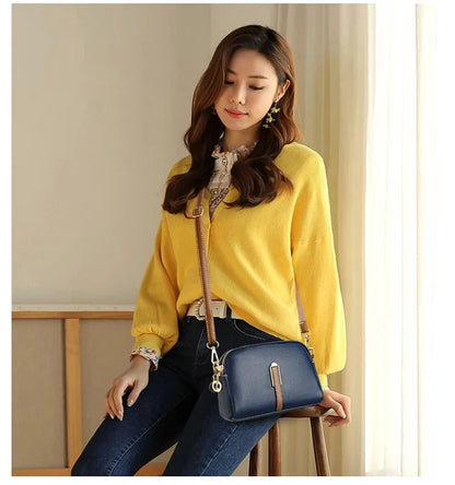 Women's Messenger Bag Women's Shoulder Bag Handbag Designer Cowhide Flap Bag Luxury Crossbody Bag For Women - BeeTrendyShop.COM