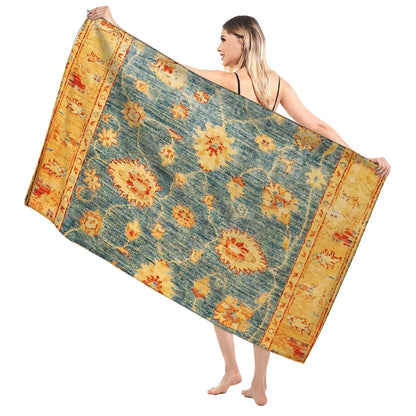 Quick-Dry Microfiber Beach & Bath Towel – Lightweight, Super Absorbent