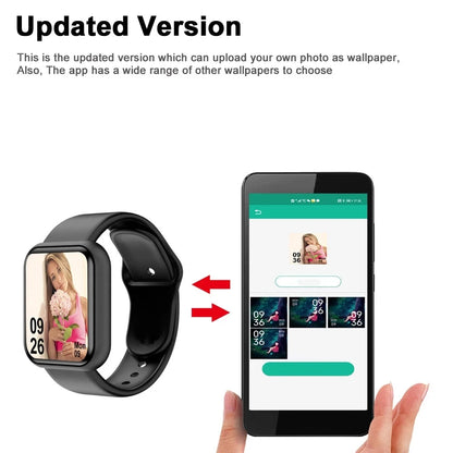 Smartwatch – Message Alerts, Fitness Monitor, Smart Bracelet, Birthday Gift for Men & Women