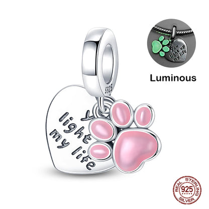925 Sterling Silver Chameleon Luminous Butterfly Charm Bead – DIY Jewelry