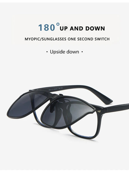 Polarized Clip-On Sunglasses – Night Vision Anti-Glare Driver Goggles for Men