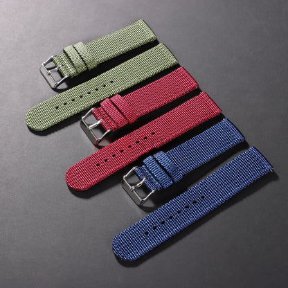 Nylon Canvas Watch Band Woven Soft Belt Universal Bracelet for Men Women Sport Military Universal  Wristband 18mm 20mm 22mm 24mm - BeeTrendyShop.COM