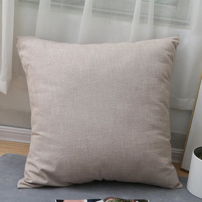 Large Soft Sofa & Bed Backrest Cushion Cover 80CM – Solid Color Washable Huge Pillow Case Protector