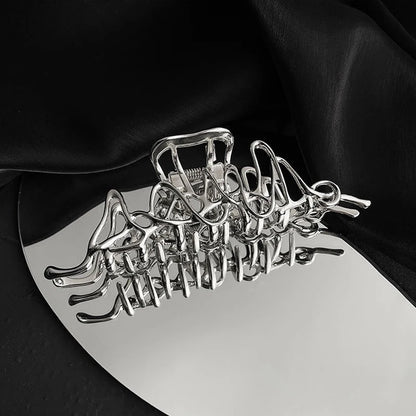 Large Metal Hair Claw Clip – Punk & Vintage Style Barrette for Women
