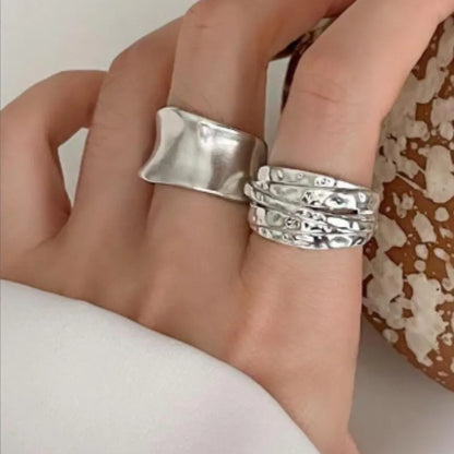 925 Sterling Silver Wide Open Vintage Ring – Handmade Allergy-Free Jewelry