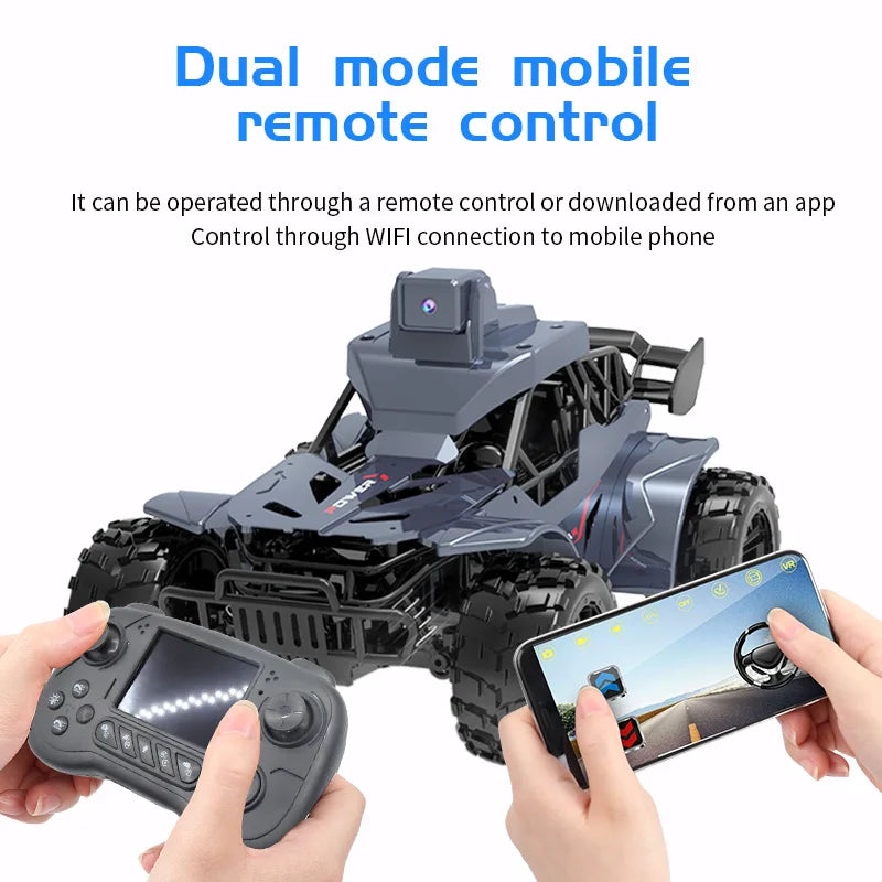 RC Car with FPV Camera | LCD Remote | 2.4G High Speed | Voice Chat | Kids & Adults