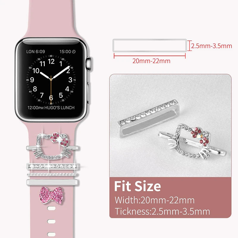 Stylish & Whimsical: Decorative Cartoon-Inspired Watch Strap Buckles & Ornamental Loops for Trendy Accessorizing