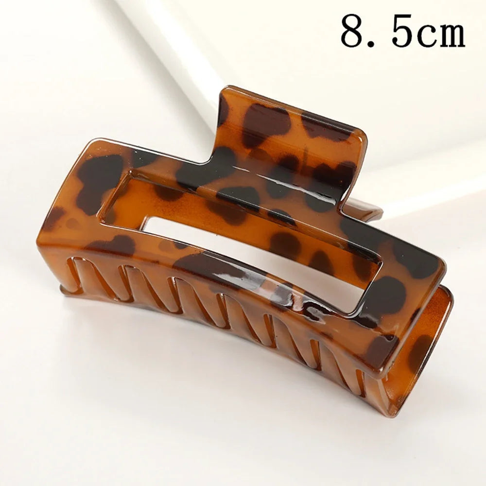 Korean Large Plastic Hair Claw Clip – Fashion Crab Barrette for Women & Girls