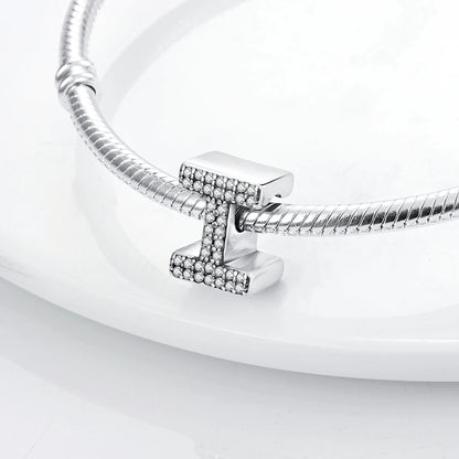 925 Sterling Silver A-Z Letter Charm Beads – Gold Alphabet DIY Birthday Jewelry
