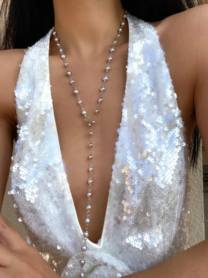 Bohemian Y-Shaped Necklace for Women – Y2K Metal Clavicle Chain Choker