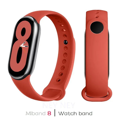 Silicone Sport Watchband for Xiaomi Mi Band 8 & 9 NFC – Waterproof Replacement Strap