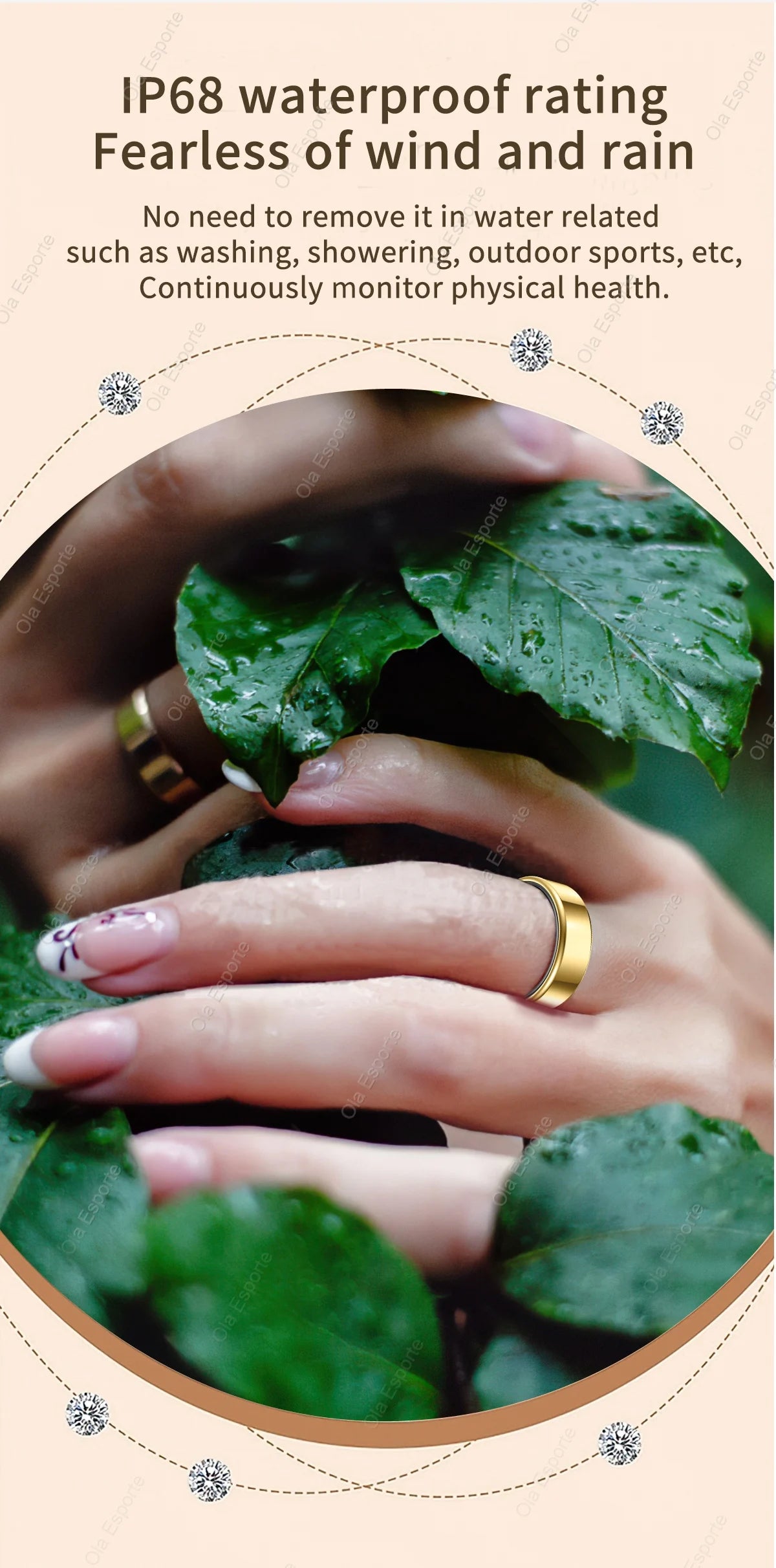 New Smart Ring Men Women, Heart Rate and Blood Oxygen Monitor Smart ring IP68 & 5ATM Waterproof, Multi-sport Mode Rings Man