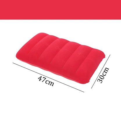 Inflatable Travel Pillow 47x30cm – Foldable Camping & Airplane Head Rest Cushion