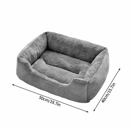 Plush Pet Bed – Soft Oval Mat for Indoor Cats & Dogs | All-Season Comfort