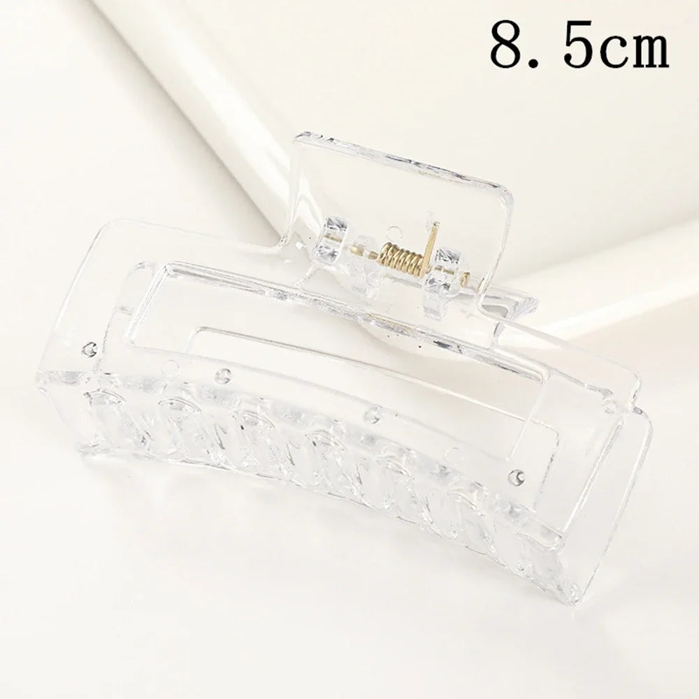 Korean Large Plastic Hair Claw Clip – Fashion Crab Barrette for Women & Girls