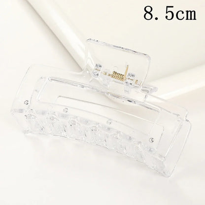 Korean Large Plastic Hair Claw Clip – Fashion Crab Barrette for Women & Girls