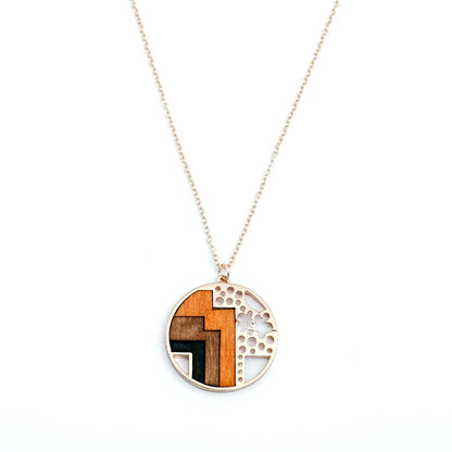 Circular & Square Multilayer Hip Hop Necklace – Long Chain Unisex Jewelry
