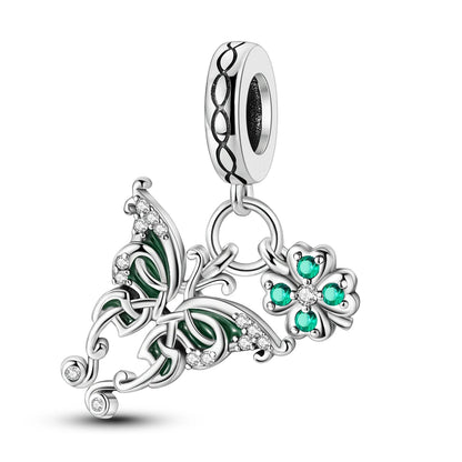 925 Sterling Silver Colorful Butterfly & Insect Zircon Charm Bead – DIY Jewelry