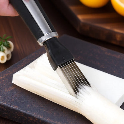 Multifunctional Chef Knife – Stainless Steel Vegetable Cutter, Onion Grater & Shredding Tool