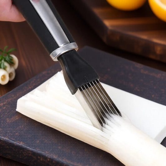 Multifunctional Chef Knife Stainless Steel Vegetable Cutter Onion Grater Shredding Tool Kitchen Gadget for Home Cooking