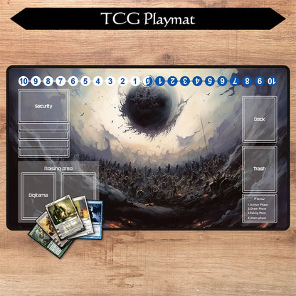 Magic Damnation MTG Playmat – Large Gaming Mouse Pad for Card Games | Custom Rubber Bottom 80x40cm