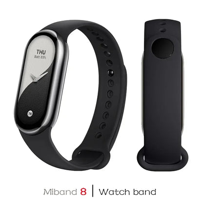 Silicone Sport Watchband for Xiaomi Mi Band 8 & 9 NFC – Waterproof Replacement Strap